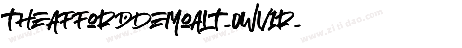 TheAffordDemoAlt-0Wv1r字体转换