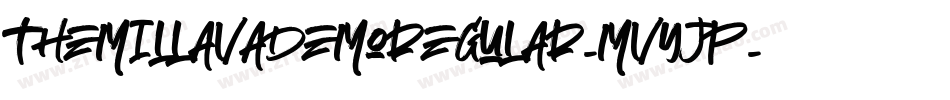TheMillavaDemoRegular-MVYjp字体转换 TheMillavaDemoRegular-MVYjp字体转换