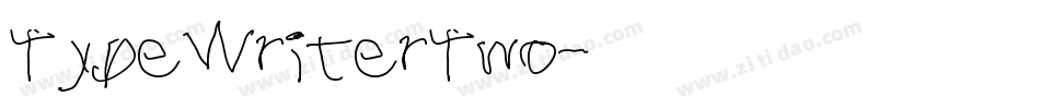 TypeWriterTwo字体转换