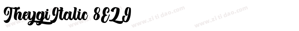 TheygiItalic-8EZJ字体转换