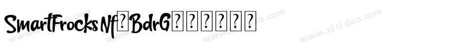 SmartFrocksNf-BdrG字体转换