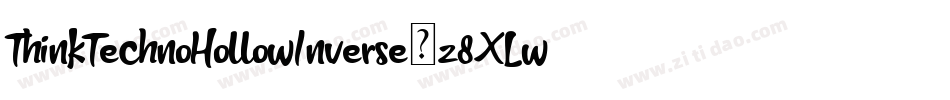 ThinkTechnoHollowInverse-z8XLw字体转换
