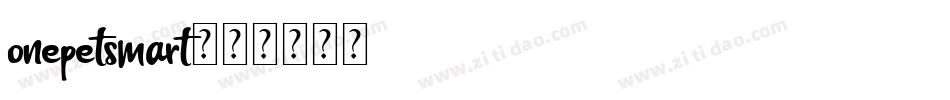 onepetsmart字体转换