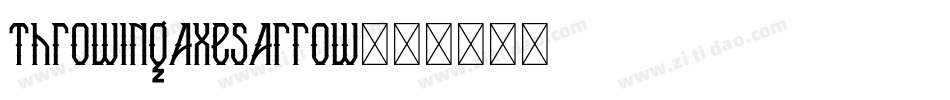 ThrowingAxesArrow字体转换