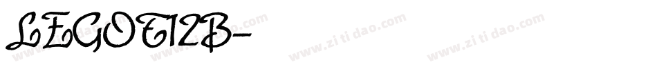LEGOT12B字体转换