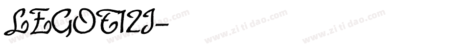 LEGOT12I字体转换