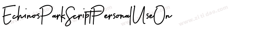 EchinosParkScriptPersonalUseOnly-mpM9字体转换 EchinosParkScriptPersonalUseOnly-mpM9字体转换