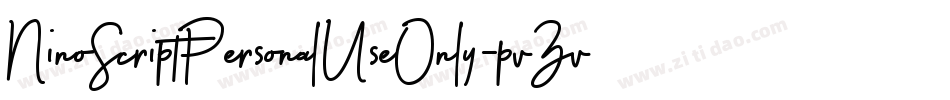 NinoScriptPersonalUseOnly-pvZv字体转换