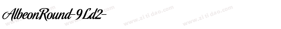 AlbeonRound-9Ld2字体转换