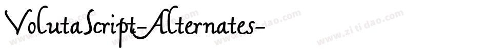 VolutaScript-Alternates字体转换