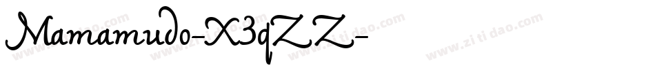 Mamamudo-X3qZZ字体转换