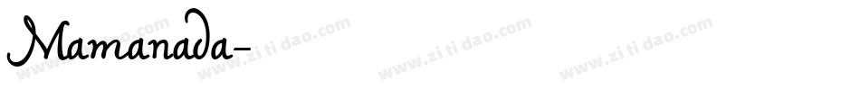 Mamanada字体转换