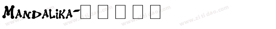 Mandalika字体转换