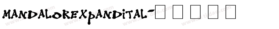 mandalorexpandital字体转换