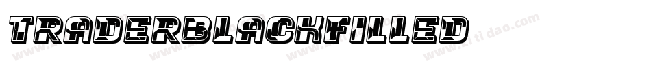 TraderBlackFilled字体转换