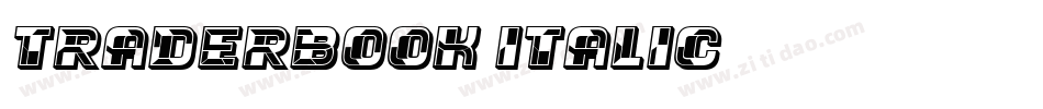 TraderBook-Italic字体转换