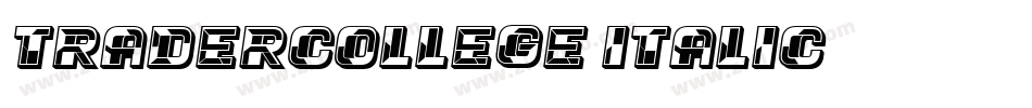 TraderCollege-Italic字体转换