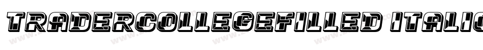 TraderCollegeFilled-Italic字体转换