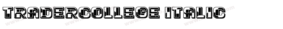 TraderCollege-Italic字体转换