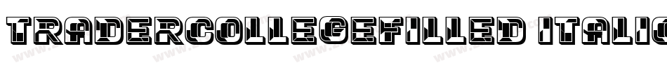 TraderCollegeFilled-Italic字体转换