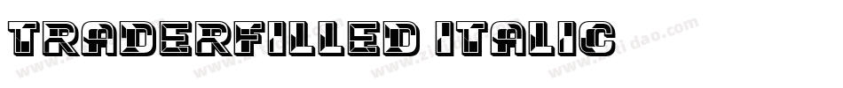 TraderFilled-Italic字体转换