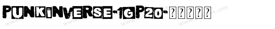 PunkInverse-1GP20字体转换