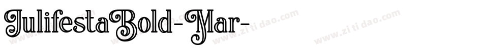 JulifestaBold-Mar字体转换