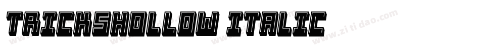 TricksHollow-Italic字体转换