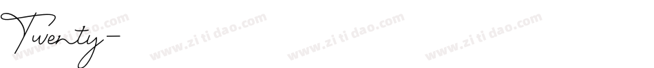 Twenty字体转换