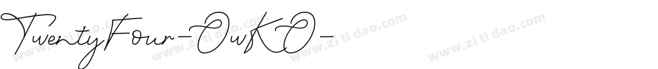 TwentyFour-OwKO字体转换