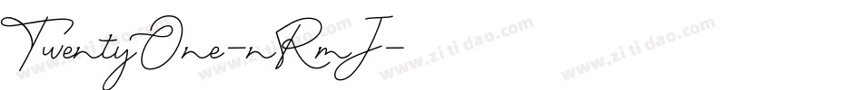 TwentyOne-nRmJ字体转换