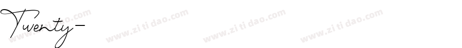 Twenty字体转换