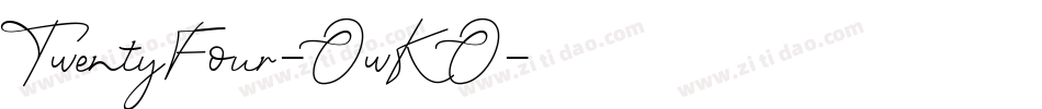 TwentyFour-OwKO字体转换