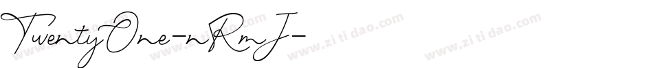 TwentyOne-nRmJ字体转换