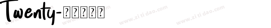 Twenty字体转换