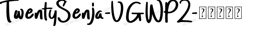 TwentySenja-VGWPZ字体转换