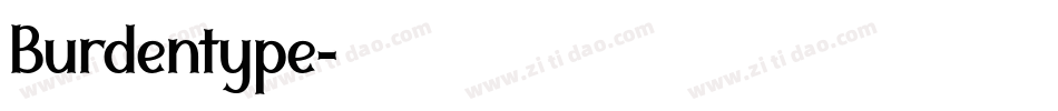 Burdentype字体转换