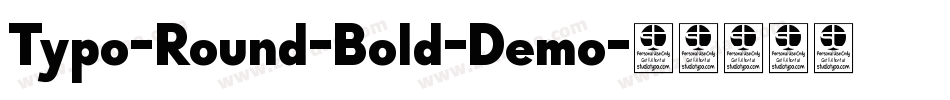 Typo-Round-Bold-Demo字体转换