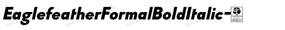 EaglefeatherFormalBoldItalic字体转换