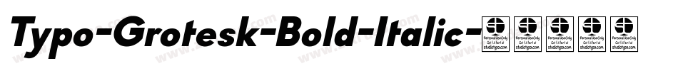 Typo-Grotesk-Bold-Italic字体转换