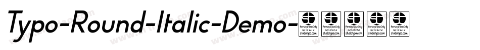 Typo-Round-Italic-Demo字体转换
