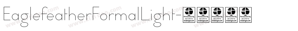EaglefeatherFormalLight字体转换
