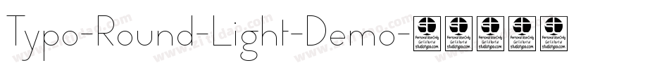 Typo-Round-Light-Demo字体转换