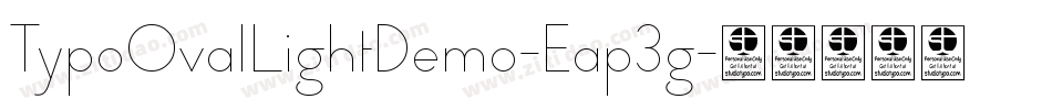 TypoOvalLightDemo-Eap3g字体转换