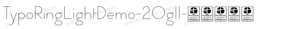 TypoRingLightDemo-2Ogll字体转换