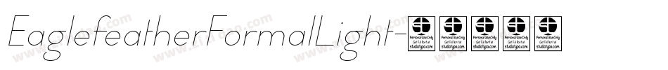 EaglefeatherFormalLight字体转换