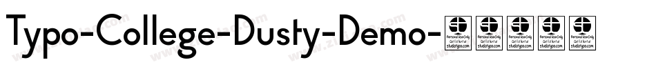 Typo-College-Dusty-Demo字体转换