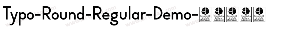 Typo-Round-Regular-Demo字体转换
