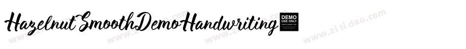 HazelnutSmoothDemoHandwriting-1GDoe字体转换