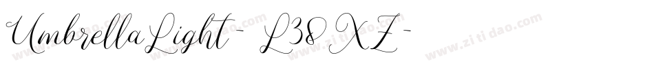 UmbrellaLight-L38XZ字体转换